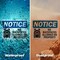 Signmission No Backpacks Allowed On Property Sign With Symbol, 14 in W x Rectangle, Vinyl Decal OS-2PACK-NS-D-1014-L-14385 - alternate 2